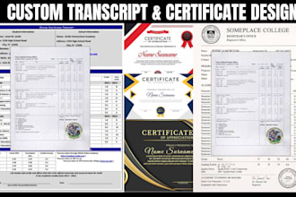 design official universities, college and ged transcript and certificate
