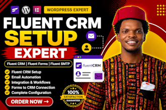 create or fix jet form, set up and configure fluent crm form, fluent community