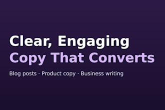 write clear engaging copy for your blog or business