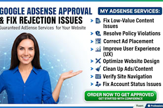 get guaranteed google adsense approval and fix all adsense rejection issues