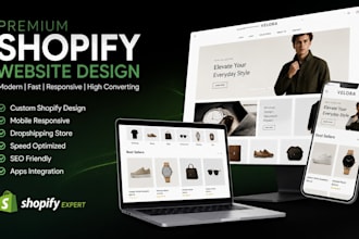 create a premium shopify ecommerce website