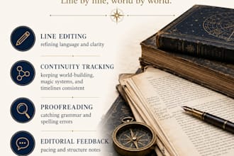 thoroughly edit your sci fi or fantasy novel manuscript