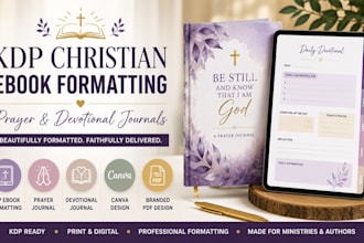 kdp christian ebook formatting prayer journal formatting journal formatting