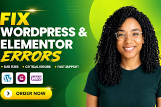 fix wordpress elementor errors, bugs, critical issues, woocommerce and CSS fast