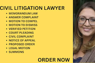 be your ny, ca,and texas litigation lawyer for complaints, motions and pleadings
