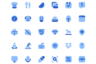 design unique, simple and modern custom icons set