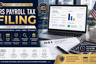 prepare and file irs form 941 quarterly payroll tax return for employers