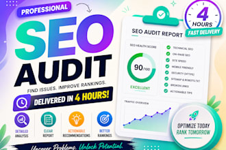 do a technical and on page SEO audit in 4 hours
