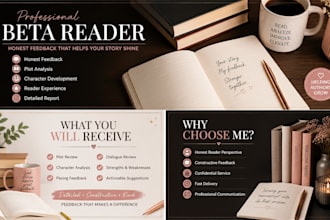 beta read your book and provide honest, detailed feedback