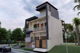 create photorealistic exterior renders for buildings