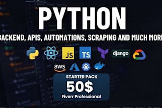 build backends, apis, scrapers and ai automation in python