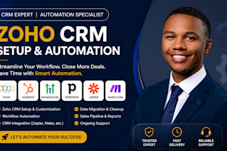 zoho CRM gohighlevel hubspot pipedrive automation zoho one hubspot CRM setup