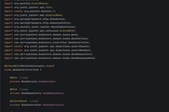 write java spring boot unit tests using junit and mockito