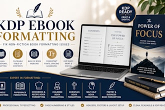 do KDP ebook formatting and layout design fix non fiction book formatting issues