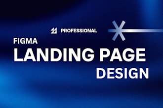 design or redesign modern landing page UI UX in figma