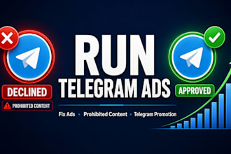 run telegram ads, fix telegram ads, prohibited content, telegram promotion