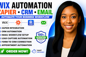 connect wix website zapier automation crm email workflow integration