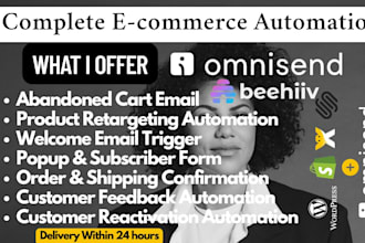 setup omnisend ecommerce email automation for shopify, omnisend email flows