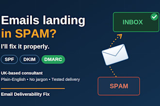 fix your emails going to spam with spf, dkim and dmarc setup