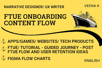 write ftue onboarding content for your game, app or product