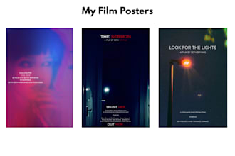 make a professional, interesting, cinematic film poster