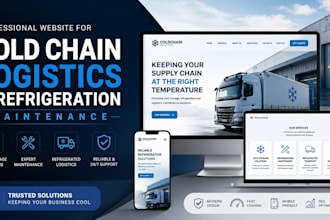 build cold chain logistics, cold storage, refrigeration hvac maintenance website