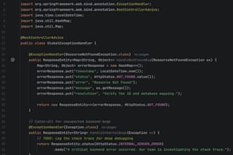 fix bugs and maintain your java spring boot backend