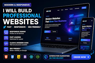 build a modern responsive website