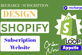 setup shopify subscription store with bold recharge loop subi recurringo appstle