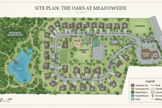 create custom map design, vector maps, site plans, and property maps