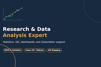 do research, statistical, and data analysis