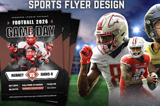 design professional sports flyers and posters