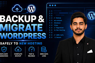 backup and safely migrate wordpress website to new hosting