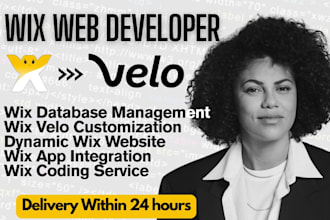 develop wix website using velo, wix code and databases wix studio custom website