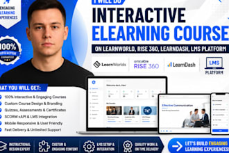 do interactive elearning course on learnworld, rise 360, learndash, lms platform