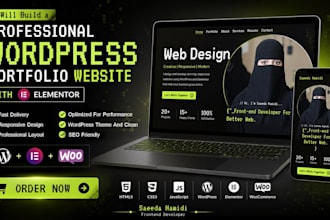 build wordpress portfolio with elementor for your brand