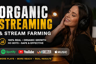 click farming to grow viewers, organic stream to boost click
