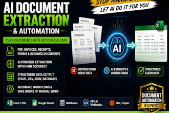 build ai document data extraction automation for pdfs invoices and forms ocr