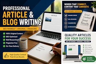 write SEO optimized articles and blog