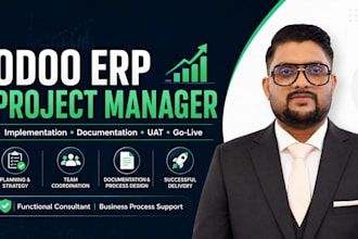 be your odoo erp functional consultant and implementation project manager