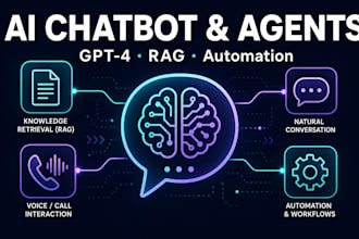 develop ai chatbot and ai agent with gpt and rag integration