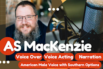 record a smooth american male voice with optional southern