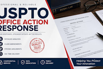prepare and respond to uspto patent office actions professionally
