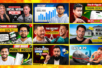 design amazing and eye catching youtube thumnail