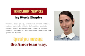 professionally translate spanish into american english