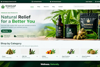 design cannabis website cbd website hemp website weed marijuana website vape web