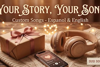 create a custom personalized song in spanish or english for any occasion