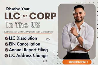 do US llc dissolution, close ein, and file llc annual report