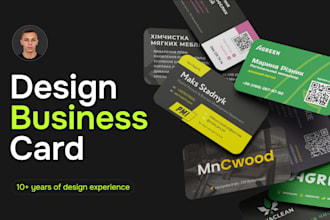design business card and brand identity