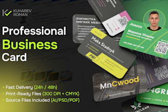design business card and brand identity
